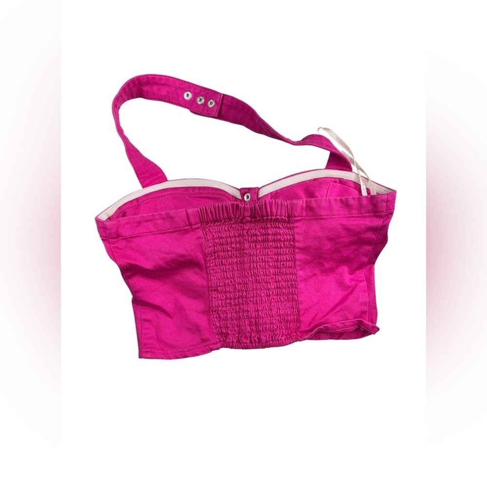 G by Guess . Pink Sleeveless Bustier Crop Top - Picture 7 of 10